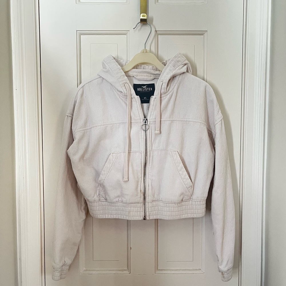 Hollister Kids Cream Puffer Jacket